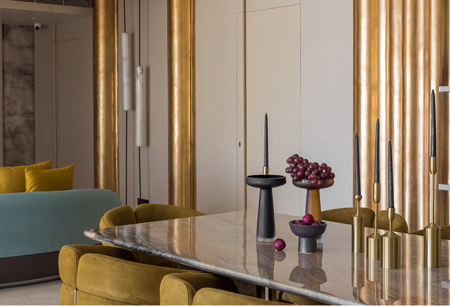 Interior designer P&S creates a standout home in Mumbai using custom tiles and pops of colour